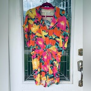 Jen's Pirate Booty Colorful Floral Jumpsuit